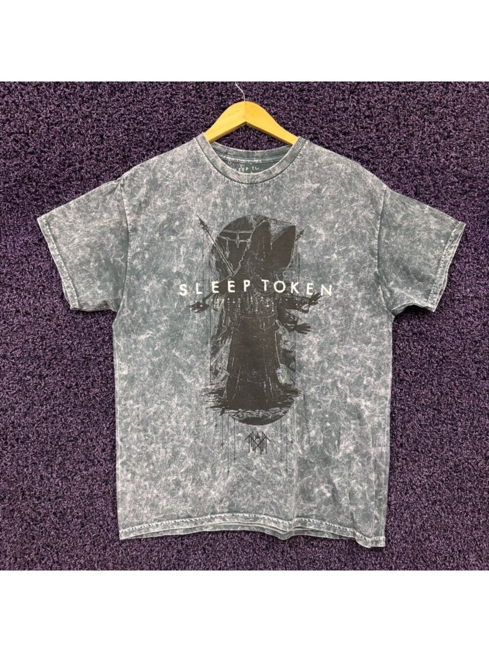 Sleep Token Mineral Wash T-Shirt Size Large